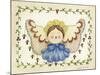 Blue Bow Angel-Debbie McMaster-Mounted Giclee Print