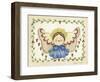 Blue Bow Angel-Debbie McMaster-Framed Giclee Print