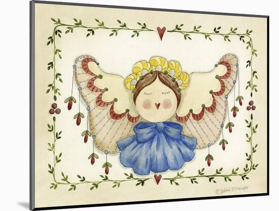 Blue Bow Angel-Debbie McMaster-Mounted Giclee Print