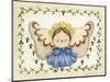 Blue Bow Angel-Debbie McMaster-Mounted Giclee Print
