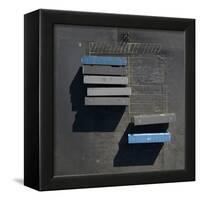 Blue Boxes 2-Moises Levy-Framed Giclee Print