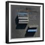 Blue Boxes 2-Moises Levy-Framed Giclee Print