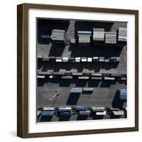 Blue Boxes 5-Moises Levy-Framed Giclee Print