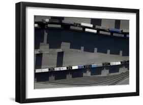 Blue Boxes 9-Moises Levy-Framed Giclee Print