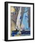 Blue Breeze Dynamics-Beth A. Forst-Framed Art Print