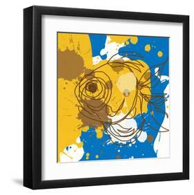 Blue Brown Fish-Irena Orlov-Framed Art Print