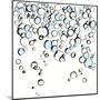 Blue Bubbles III-Chris Paschke-Mounted Art Print