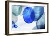 Blue Bubbles-Eva Watts-Framed Art Print