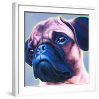 Blue Bulldog-R Berghaus-Framed Art Print