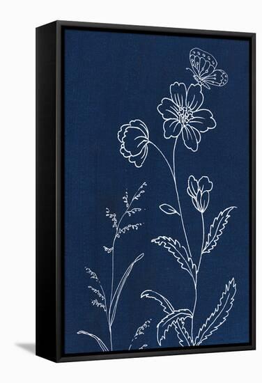 Blue Butterfly Garden II-Danhui Nai-Framed Stretched Canvas