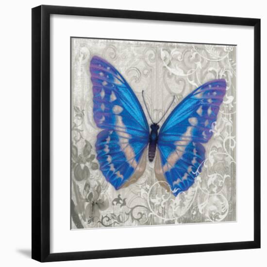 Blue Butterfly I-Alan Hopfensperger-Framed Art Print