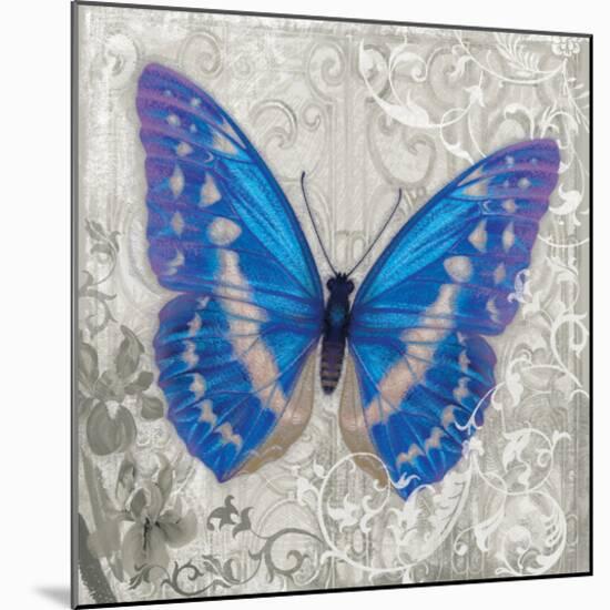 Blue Butterfly I-Alan Hopfensperger-Mounted Art Print