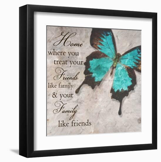 Blue Butterfly II-Taylor Greene-Framed Art Print