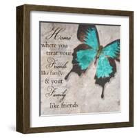 Blue Butterfly II-Taylor Greene-Framed Art Print