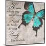 Blue Butterfly II-Taylor Greene-Mounted Art Print