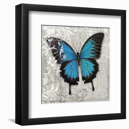 Blue Butterfly II-Alan Hopfensperger-Framed Art Print