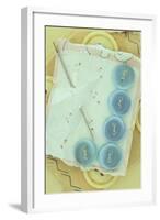 Blue Buttons-Den Reader-Framed Photographic Print