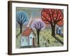 Blue Cabin-Karla Gerard-Framed Giclee Print