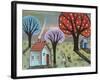 Blue Cabin-Karla Gerard-Framed Giclee Print