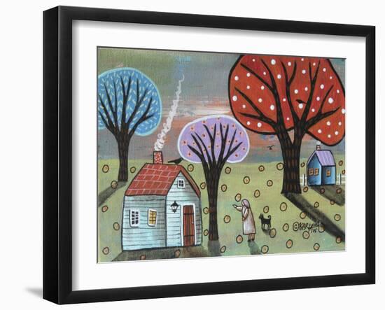 Blue Cabin-Karla Gerard-Framed Giclee Print