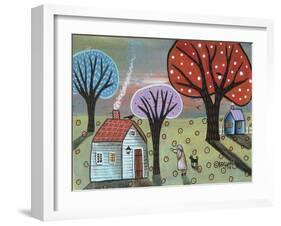 Blue Cabin-Karla Gerard-Framed Giclee Print