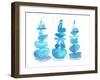 Blue Cairns-Kerstin Stock-Framed Art Print