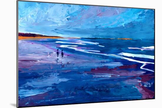 Blue Californian Seascape In Big Sur-Markus Bleichner-Mounted Premium Giclee Print