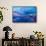 Blue Californian Seascape In Big Sur-Markus Bleichner-Framed Stretched Canvas displayed on a wall