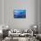 Blue Californian Seascape In Big Sur-Markus Bleichner-Framed Stretched Canvas displayed on a wall