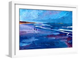 Blue Californian Seascape In Big Sur-Markus Bleichner-Framed Art Print