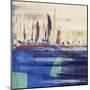 Blue Calm Waters Square I-Kingsley-Mounted Art Print