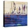 Blue Calm Waters Square II-Kingsley-Stretched Canvas