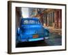 Blue Car in Havana, Cuba, Caribbean-Nadia Isakova-Framed Photographic Print