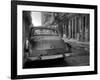 Blue Car in Havana, Cuba, Caribbean-Nadia Isakova-Framed Photographic Print