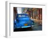 Blue Car in Havana, Cuba, Caribbean-Nadia Isakova-Framed Photographic Print