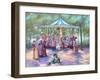 Blue Carousel-Judy Mastrangelo-Framed Giclee Print