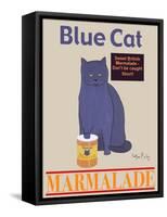 Blue Cat-Ken Bailey-Framed Stretched Canvas