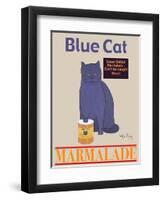 Blue Cat-Ken Bailey-Framed Giclee Print