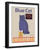 Blue Cat-Ken Bailey-Framed Premium Giclee Print