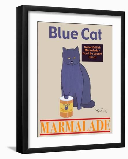 Blue Cat-Ken Bailey-Framed Premium Giclee Print