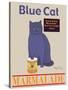 Blue Cat-Ken Bailey-Stretched Canvas