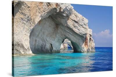 Blue Caves Zakynthos Greece' Stretched Canvas Print | AllPosters.com