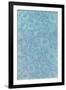 Blue Cell Pattern-null-Framed Art Print