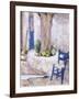 Blue Chair by the Tree, 1993-Diana Schofield-Framed Giclee Print