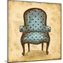 Blue Chair V-Gregory Gorham-Mounted Art Print