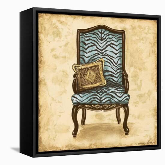 Blue Chair VI-Gregory Gorham-Framed Stretched Canvas