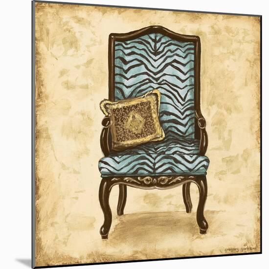 Blue Chair VI-Gregory Gorham-Mounted Art Print