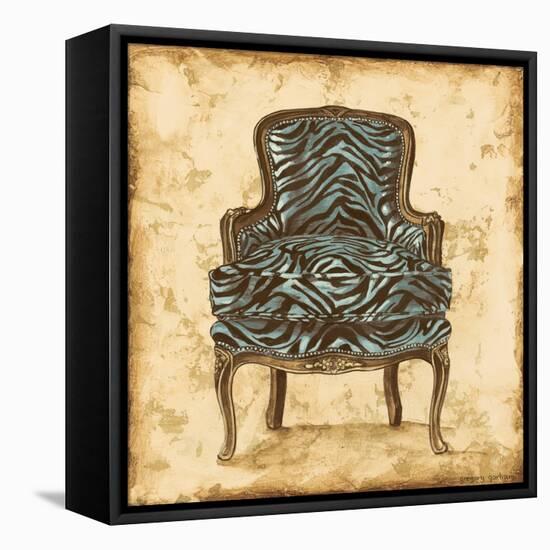 Blue Chair VII-Gregory Gorham-Framed Stretched Canvas