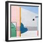 Blue chair-Hyunah Kim-Framed Art Print