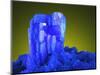 Blue Chalcanthite Mineral in Matrix-Walter Geiersperger-Mounted Photographic Print